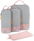 BAGSMART 6 Set /4 Set/2 Set Compression Packing Cubes for Travel, Lightweight Luggage Organizer Bags, Durable Space Saver Bags Travel Essentials