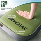 Self-Inflating Memory Foam Sleeping Pad - Single Pad, Built-in Pump, R-Value 13, 78''x29''x4'', Fast Inflation & Deflation, 4-Season Camping Mattress for Outdoor Adventures