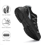 Kricely Men's Trail Running Shoes Non Slip Hiking Shoes Tennis Shoes Fashion Sneakers Workout Footwear