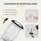 EVERFUN Hydration Backpack Running Vest Small Hiking Water Backpack with 1.5L Water Bladder for Women Men, Lightweight Reflective Dayhike Hydro Pack for Trail Running, Biking, Race, Marathons