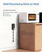 Electrical Outlet Extender Stick, Features 4 USB & 6 Outlets, 39in Flexible Extension Cord Access Hard-to-Reach Outlets, Wall Plug Power Socket Expander Nightstands Sofa Desk