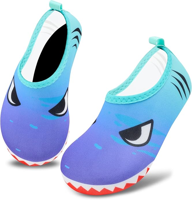 Deevike Kids Water Shoes Boys Grils Barefoot Quick Dry Aqua Socks Beach Shoes for Toddler Sports Swim Surf Outdoor Walking