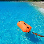 Naturehike 18L High Visible Safety Swim Buoy - Ultralight Bubble Tow Float and Dry Bag for Open Water Swimming Kayaking Snorkeling Diving Trailing with Adjustable Waist Belt