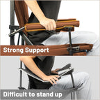 TIMBER RIDGE Oversized Folding Camping Chair High Back Heavy Duty for Adults Support up to 500lbs with Cup Holder, Side Pocket Cooler Bag 2 Pack