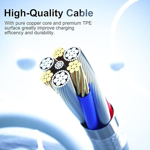 iPhone Charger 3/3/6/6/10FT Apple MFi Certified Lightning Cable Charging Cord Compatible with iPhone 14 13 12 11 Pro Max XR XS X 8 7 Plus 6S/iPad/Car Carplay (5 Pack)