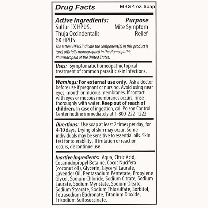 Relief Soap - Fast Anti-Itch Soaps for Human Mites, Insect & Mosquito Bites, Itching & Discomfort | Kid Safe | Effective for All Skin Types | 4 oz Bars (2)