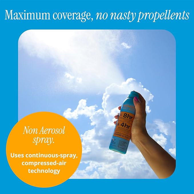 Mimikai Tick Repellent Spray, DEET-Free for Skin and Outdoor Use, Non-Toxic, Plant-Powered Skincare, 5.5oz