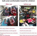 Travel Pillow Car Pillow Kid Car Sleeping The Sleeping Aid for Adults and Kids on Road Trips Sponge Kids Travel Pillow Provides Body and Head Support Pink