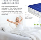 King Koil Full Size Premium Air Mattress with Built-in Pump for Home, Camping & Guests, 16" Inflatable Airbed Double High Adjustable Blow Up Mattress, Durable - Portable and Waterproof