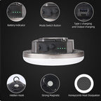 12000mAh 4000LM Camping Lights 3 Color Lighting Modes Bright Rechargeable LED Lamp 40W Hanging Tent Lights IPX5 Waterproof,Magnet,Power Failure Emergency Survival Kits & Christmas Day Gift