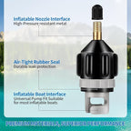 Paddle Board Pump Adapter,High‑Pressure Inflator Nozzle,Premium Inflatable Boat SUP Pump Adapter,Paddle Board Air Pump Adapter,Fits Kayaks,SUPs,Stand Up Paddle Board(Orange & Black)