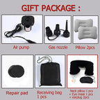 Inflatable Car Air Mattress Back Seat Bed with Air Pump,55 "x 35" Portable Thickened Car Travel Camping Sleeping Air Mattress Blow Up Bed for Car Universal SUV