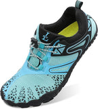 L-RUN Barefoot Water Shoes Women Mens Aqua Sock Athletic Hiking Water Sports Shoes for Swim Beach Pool Sand Diving Walking
