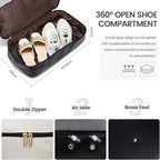LOVEVOOK Weekender Bag, Large Travel Duffel Bag for Women with 2 Packing Cubes, Carry on Overnight Bag with Shoe Compartment, Mom Hospital Bags for Labor and Delivery