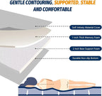 CYMULA CertiPUR-US Memory Foam Camping Mattress Pad, Portable Foam Sleeping Pad for Camping, Roll up Sleeping Mat for Adults Guest Floor Bed for Sleepover, Car, Tent SUV Cot Mattress