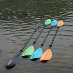 Kayak Paddle 4 Pieces Aluminum Shaft and PP Blade Floating 86.6in/220cm, 90.5inch/230cm Lightweight Oars