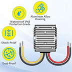 DC/DC Converter 12V Step Up to 24V 5A 120W, DC 12V to 24V Step Up Converter Voltage Regulator, Power Supply Module Boost Transformer for Car Truck Vehicle Boat Golf cart