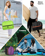 Zurligi Vacuum Compression Bags with Pump for Travel - Waterproof, Reusable, Removable Handle, Portable Travel Pack Vacuum Bag Kit for Carry On Suitcases and Backpack