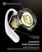 EUQQ AI Translation Earbuds, Language Translator Earbuds Real Time for 144 Languages,audifonos traductores inglés español,Bluetooth 5.4 LCD Touch Screen Earphones,Ideal for Travel Business Learning