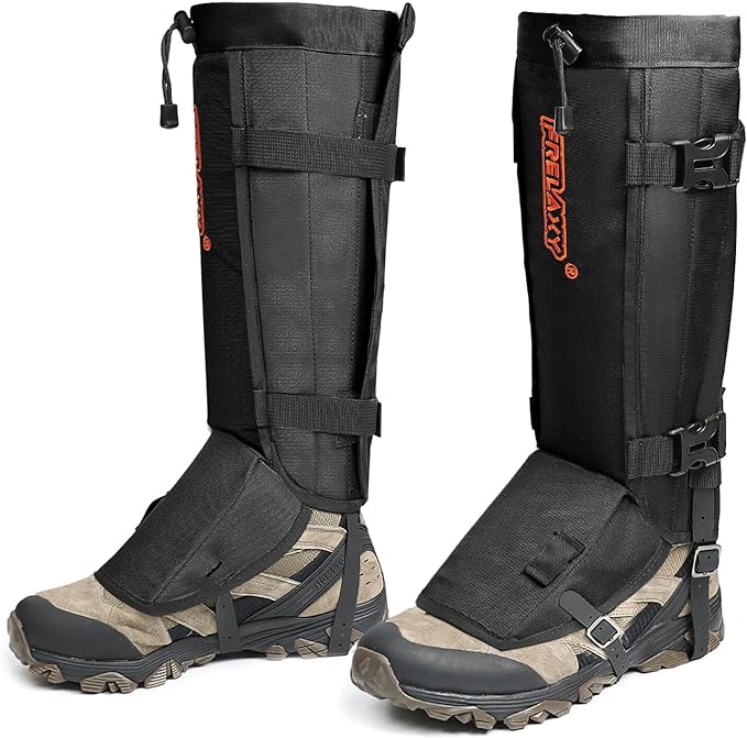 Frelaxy Snake Gaiters, Waterproof Snake Guard Chaps, Snake Bite Protection for Lower Legs, Adjustable Snake Proof Gaiters for Hunting/Outdoor Working, Fit for Men & Women