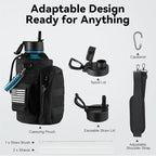 KXIAOCHEN Insulated Water Bottle, Stainless Steel Water Bottle, 2 Lids (Straw and Handle Lid),Wide Mouth Metal Water Bottles Keep Hot and Cold, Double Walled, Thermo Mug, Metal Canteen