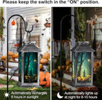 Halloween Decorations Outdoor,Halloween Hanging Decorations,Solar Lantern,Decor for Home Outside Porch Garden Yard Lawn Party Decorations（Witch Pumpkin Tree）