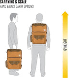Carhartt 35L Nylon Workday Backpack, Durable Water-Resistant Pack with 15" Laptop Sleeve and Adjustable Shoulder Straps, Carhartt Brown