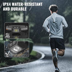 Camping Headlamp Dual Power (Rechargeable/3AAA Batteries Included), LED Dimming Head Lamp Waterproof 60° Adjustable Head Light 9 Modes Red White Green Light for Hiking, Running, Cycling