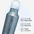 Corkcicle Classic Sport Canteen Insulated Water Bottle - Keeps Beverages Cold 25 Hours - Triple Insulated - Summer Drinkware Gift - Keeps Drinks Ice Cold - Leak-Proof Cap - 20 oz - Ice Breaker