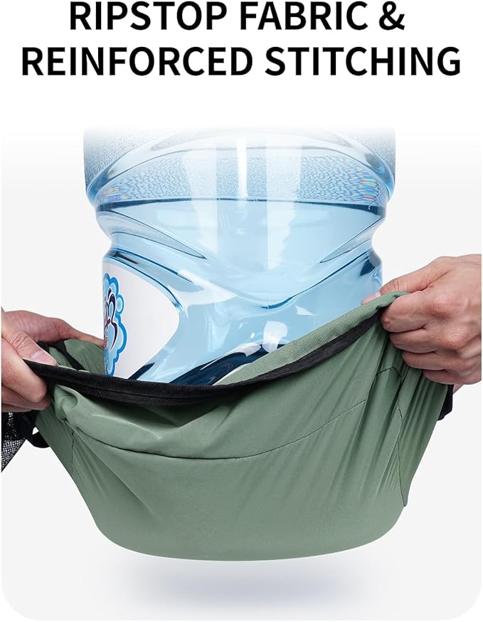 ECOHUB 7 Set Packing Cubes Tear-Resistant Luggage Packing Organizers with Number Icon for Travel Accessories Luggage Suitcase Machine Washable Packing Cubes (Green)