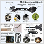 Gifts for Men Dad Husband Fathers Day, Survival Gear and Equipment kit 21 in 1, Professional Cool Gadgets Stuff Tactical Tool, Gift Ideas for Him Son Daughter Emergency Hunting Outdoors Camping Hiking