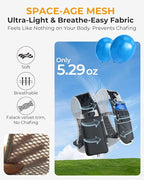 Running Vest for Women Men, Lightweight Hydration Runner Vest with Transparent Waterproof Phone Pocket, 17oz Soft Flask, Adjustable Chest Straps Reflective Backpack for Hiking Cycling Jogging