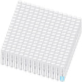 Zhehao 400 Pcs Mini Spray Bottles Clear Glass Perfume Bottles Refillable Fine Mist Perfume Atomizer Portable Empty Sample Containers for Cleaning, Essential Oils, Travel (Clear Cap,2 ml)