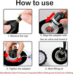 3pcs Sup Paddle Board Inflator Air Pump Adapter Adaptor Attachments for Inflatables Kayaks Boats Stand Up Paddleboard Valve Connector Accessories