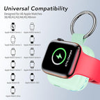 HUOTO for Portable Apple Watch Charger, Mini Purse Keychain 1200mAh iWatch Charger Power Bank Wireless Battery Pack Travel Smart Watch Chargers for Apple Watch Series 11 10 9 8 7 6 5 4 3 2 SE Ultra 2