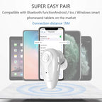 Bluetooth Earpiece, V5.0 Wireless Headphone Cell Phone Headset 8 Hrs Talking with Noise Cancelling Mic, Volume Control, Handsfree Earbud for iPhone Android Samsung Laptop Trucker Driver