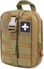 Gogoku First Aid Pouch 1000D Nylon Tactical Molle Tear Away Medical Pouch Empty Utility Pouch for Outdoor Activities Medical Supplies Camping Hiking Travel,Bag Only