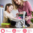 10oz Soup Thermo for Hot Food Kids Insulated Food Jar,Thermo Hot Food Lunch Container, Width Mouth Stainless Steel Lunch Box for Kids with Spoon (Pink-flamingo)