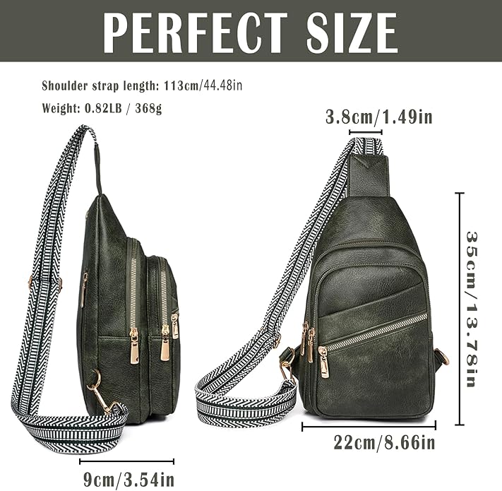 Cross Body Bags for Woman Men Sling Bag Chest Bag with Adjustable Strap Crossbody Handbags Women's Crossbody Bags