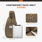 SKYSPER Sling Bag RFID Crossbody Sling Backpack Cross Body Shoulder Bag Travel Hiking Daypack for Women Men