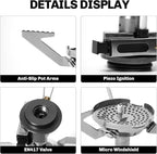 Fire-Maple Backpacking and Camping Stove Series | Outdoor Propane Camp Cooking Gear | Portable Pot/Jet Burner | Ideal for Hiking, Trekking, Fishing, Hunting Trips and Emergency Use (Greenpeak)