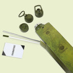 40 Oz Water Bottle with Straw Stainless Steel Sports Water Bottle with 3 Lids (Straw, Chug and Flip Lid) Insulated Leak Proof Metal Jug for Men & Women - Army Green