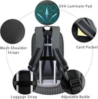 hk Backpack for Men Business Slim Backpack with USB Charger Computer Lightweight Anti-theft Travel (Dark Grey, 15.6 Inch)