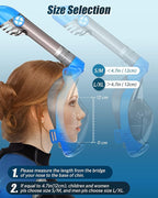 QingSong Full Face Snorkel Mask for Adults, Snorkeling Gear with Camera Mount, 180 Degree Panoramic View Snorkel Set Anti-Fog Anti-Leak