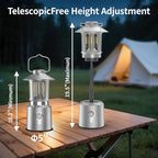 Retro Classic LED Camping Lantern, Rechargeable Stepless Dimming Vintage Lantern, 3 Light Modes (2000K-6500K), 8000mAh Power Bank, Bright Hanging Tent Light for Indoor & Outdoor, Hiking, Camp