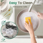 Chef Power Ceramic Nonstick Pots and Pans Set 19 Piece with Detachable Handle, Induction Dishwasher Oven Safe Cookware Set, RV Kitchen Set Removable Handle, Mocca Taupe