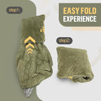 Night Cat Sleeping Bag for Camping - 4 in 1 Poncho for Adults Ultralight Wearable Quilt 3 Seasons Suitable for 1 Person