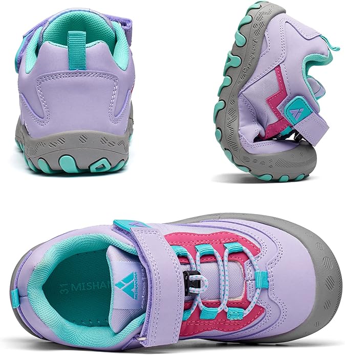 Mishansha Boy's Girl's Hiking Shoes Low Top Sneakers Outdoor Trekking Walking Climbing Running Shoes