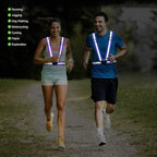 Reflective Vest Running Gear, 2Pack High Visible Safety VES for Cycling Jogging Running Walking, Adjustable for Men Women Kids