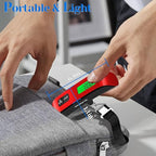 Luggage Scale, 110lb Luggage Weight Scale with 4 Unit Switching Functions&LED Display, Luggage Scale Travel Digital for Weighing Luggage, Backpacks, Packages and Markets(Red)